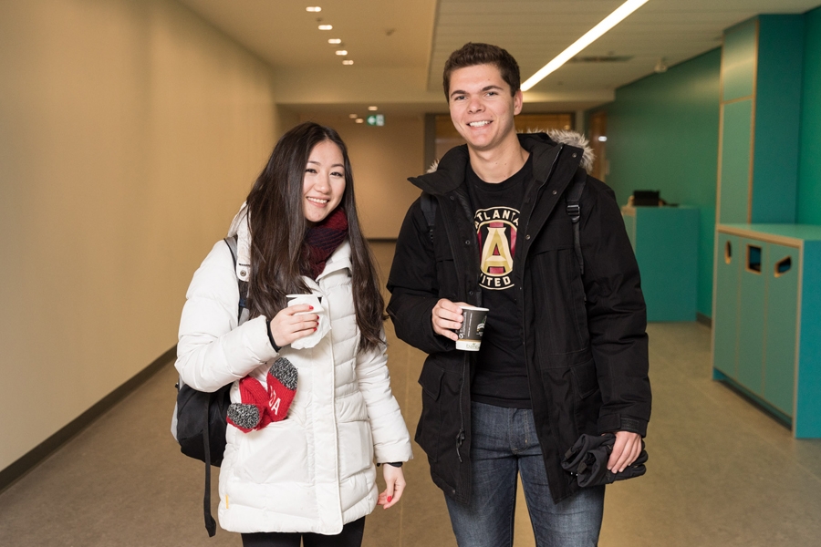 BCom students explored the new Concourse as the Bronfman building now boasts an underground passage to the Armstrong building.