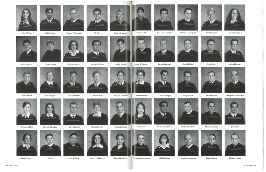 MBA Class of 2001 Yearbook 1