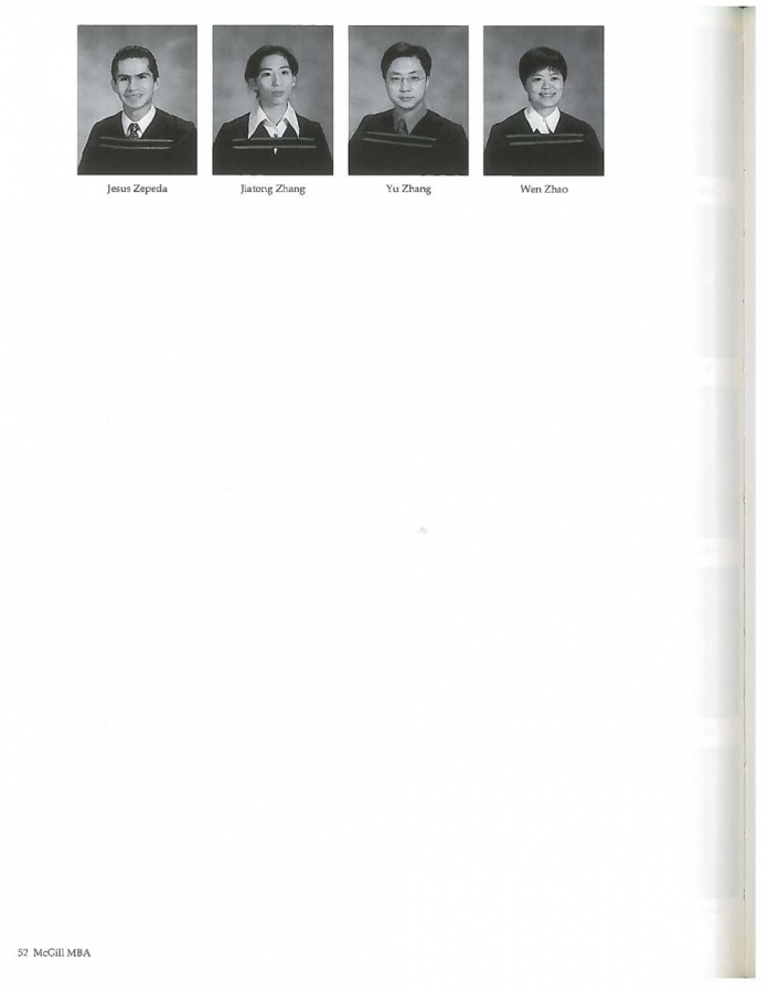 MBA Class of 2001 Yearbook 4