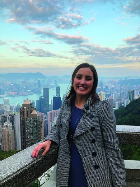 La jeune étudiante en droit à l’Université McGill est de retour à Chambly après un séjour de quatre mois à l’Université de Hong Kong. Jacinthe Dion a participé à un échange étudiant. 