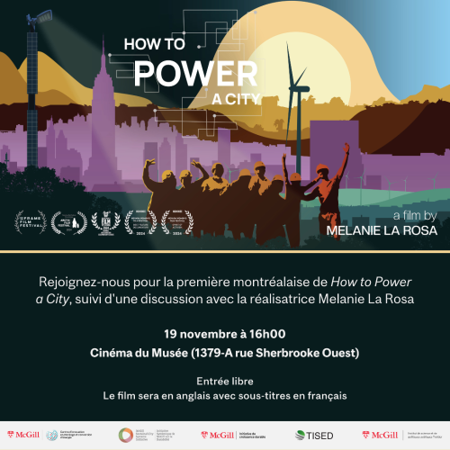 Premiere Montrealaise de How to Power a City
