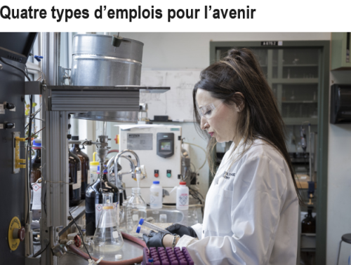 Woman working in a lab.