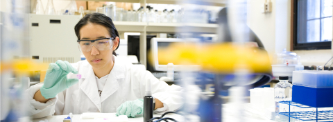 Woman working in a lab