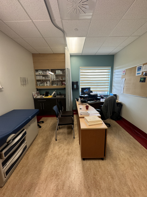 A typical doctor's office in a clinic.