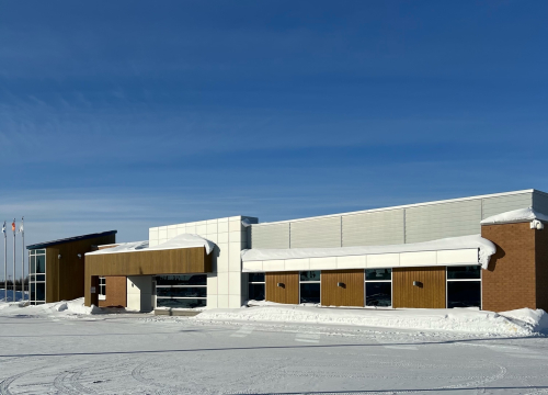 Exterior view of CMC Eastmain, a clinical teaching site located in Eastmain, Quebec