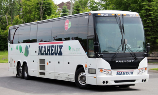 A bus from the Maheux company.
