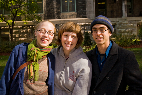 Students on campus