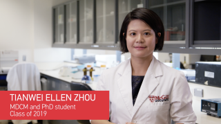Dre TianWei Ellen Zhou Diplômée du programme MDCM-PhD