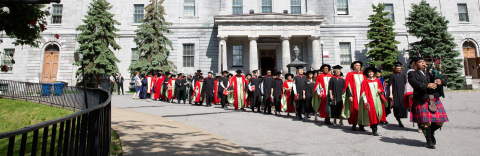 Procession of Academics at McGill
