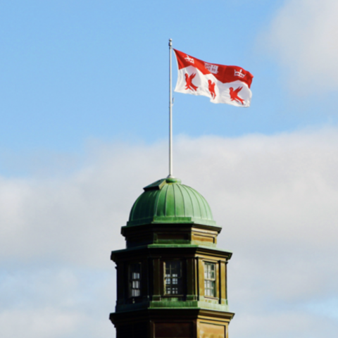 Coupole et drapeau de McGill