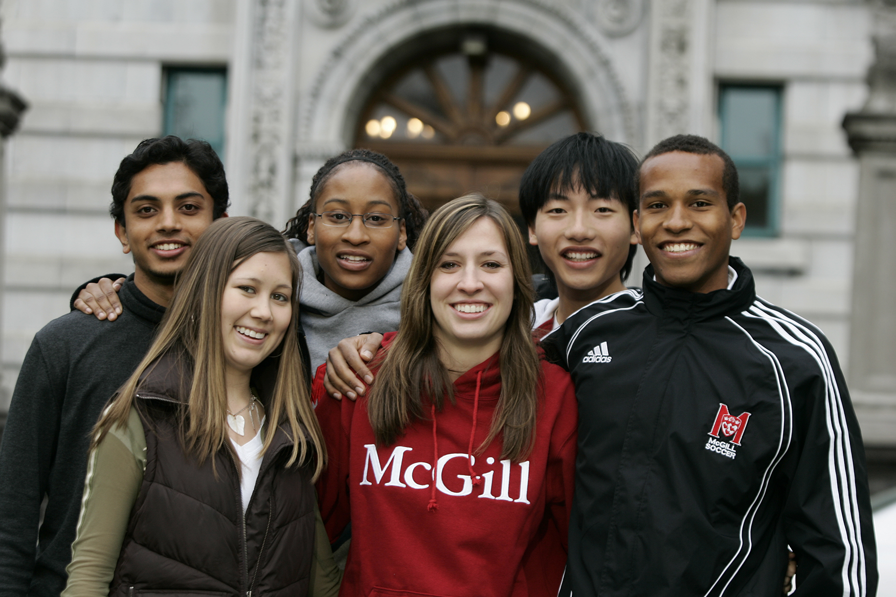 Group of young McGill students from diverse communities