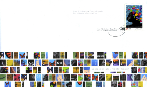 First-day cover stamp mental health