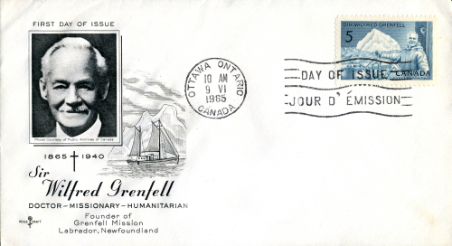 Canadian stamp First-day cover Grenfell