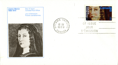 First-day cover Jeanne Mance