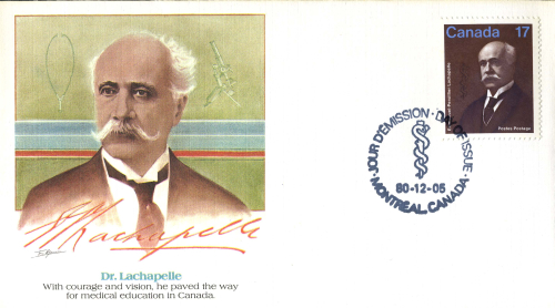 First-day cover envelope Lachapelle