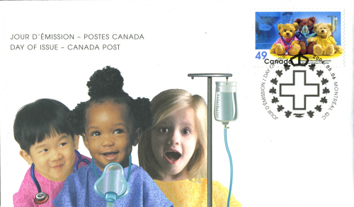First-day cover Montreal Children Hospital