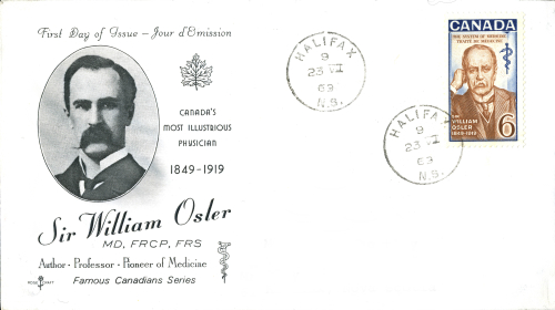 First-day cover William Osler