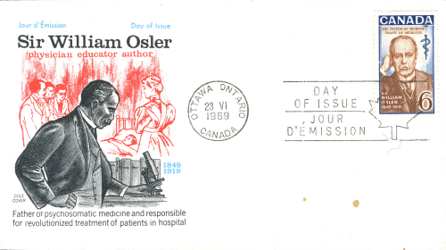 First day cover William Osler No 2
