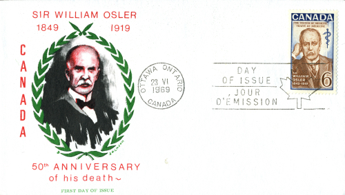 First-day cover William Osler No 4