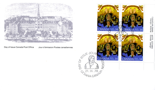 First-day cover Marguerite d’Youville