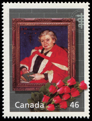 Maude Abbott Canadian post stamp