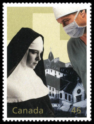 Canadian stamp Hospitalers Quebec