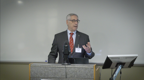 Dr Fried welcomes CSA to The Steinberg Centre for Simulation and Interactive Learning for the Deep Space Healthcare Challenge Demonstration Event