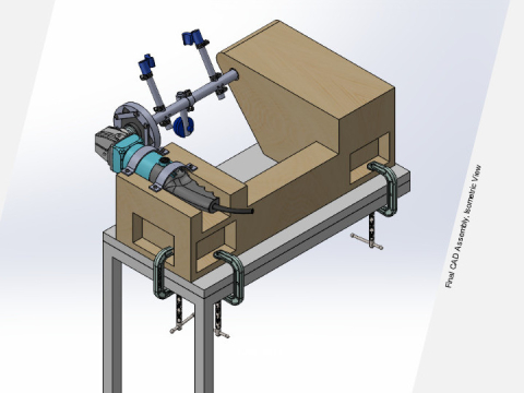 Top view of oscillating appliance for postural correction of TMJ disorders and obstructive sleep apnea