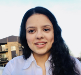 Diana Gomez Galeano in front of a building outside