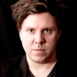 Man with a black background, professional photo