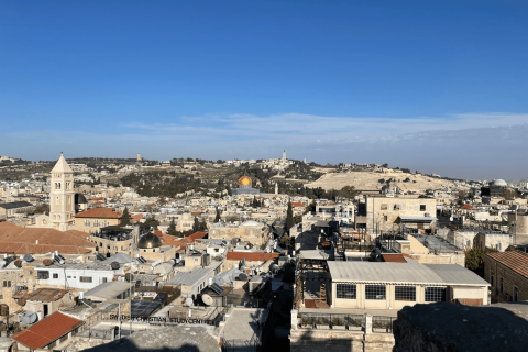 View of the Old City from the Tower of David, photo taken by Anna Brosowsky