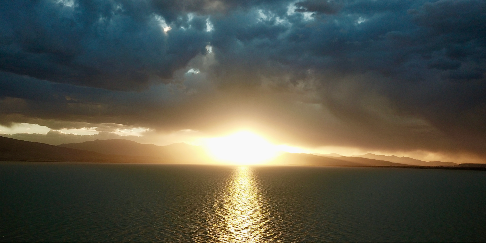 sunset on the ocean