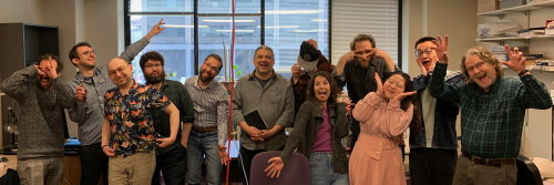Members of MPCL making funny faces