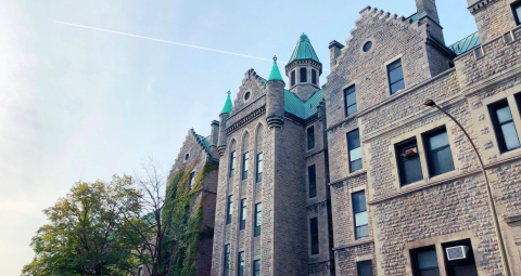 Photo of one of the main buildings of the former Royal Victoria Hospital