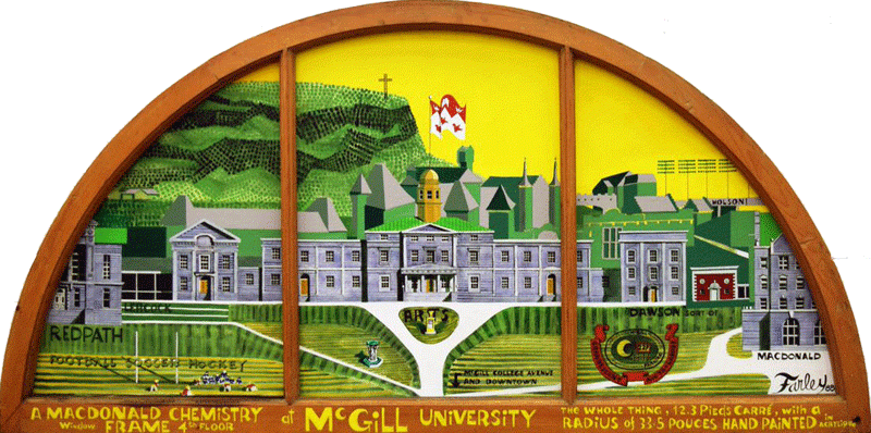 McGill Campus by late Emeritus Professor and Artist, David Farley, McGill School of Urban Planning