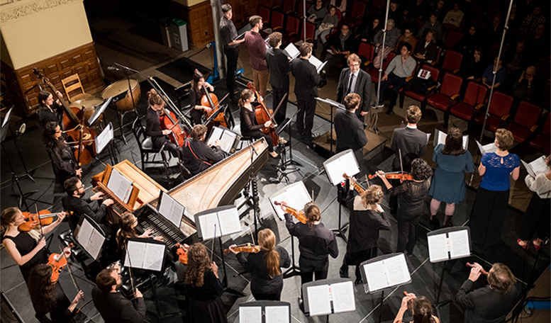 McGill baroque orchestra led by professor Hank Knox