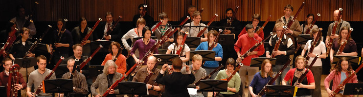 Bassoon Day concert featuring up to 40 bassoon players, McGill University.