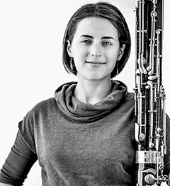 gabriele-dostie-poirier holding bassoon