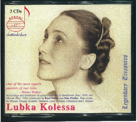 Photo of a Lubka Kolessa CD album cover.