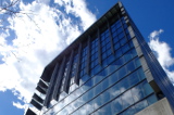 The top half of the Schulich School of Music's New Music Building.