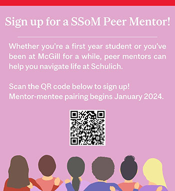 Peer Mentorship matching program poster