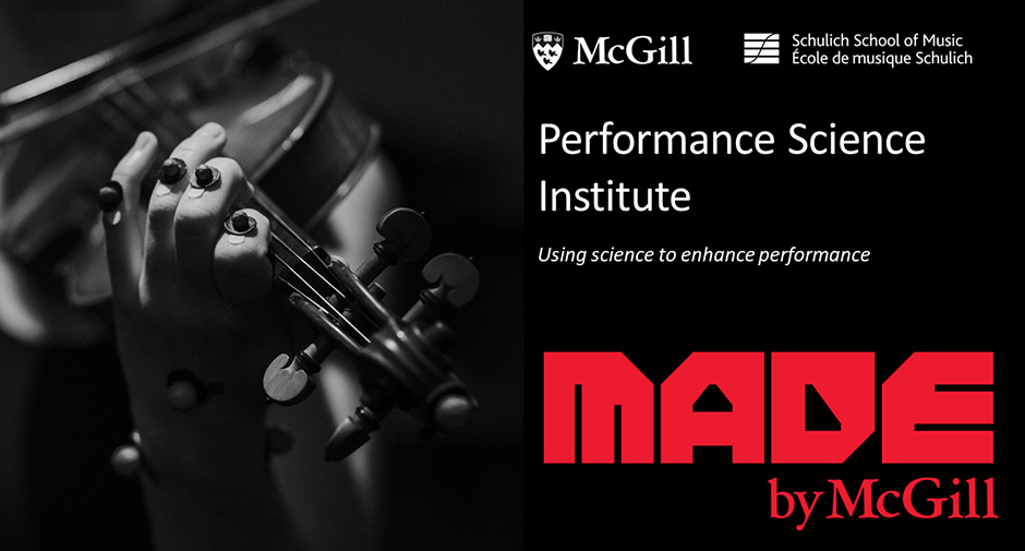 graphic for the Performance Science Initiative at the Schulich School of Music