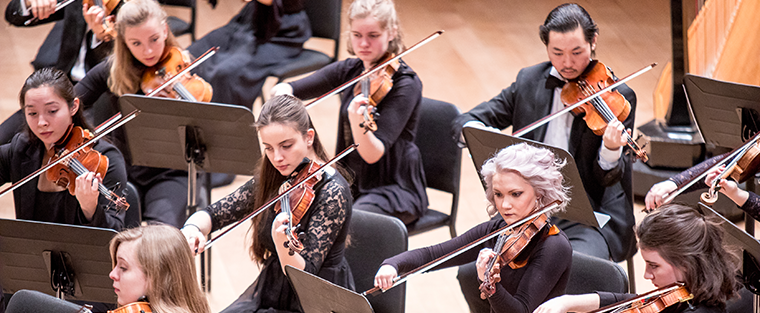 String section of orchestra