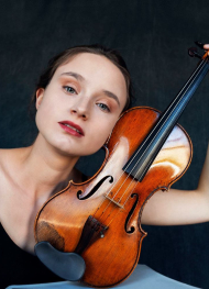 Bailey Wantuch with violin