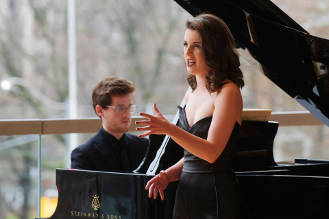 Simone McIntosh, mezzo-soprano; Stéphane Mayer, piano (Photo: Chris Hutcheson)