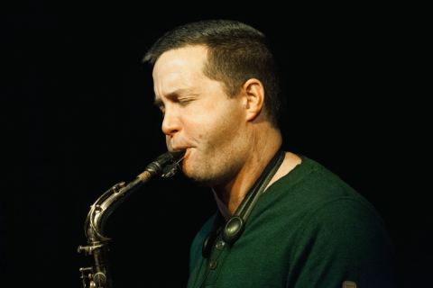 Donny Kennedy playing saxophone