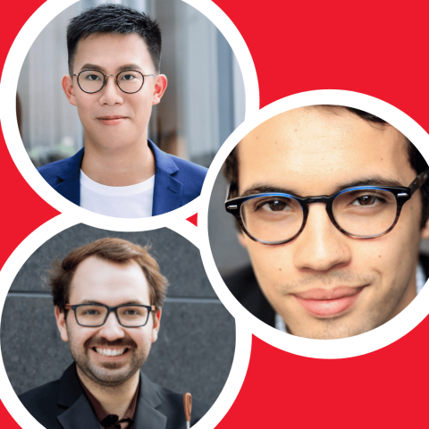 Clockwise from top left: Andrew Hon, Will Myers, Frédéric-Alexandre Michaud