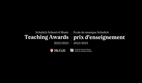 Schulich School of Music Teaching Awards - Banner Image