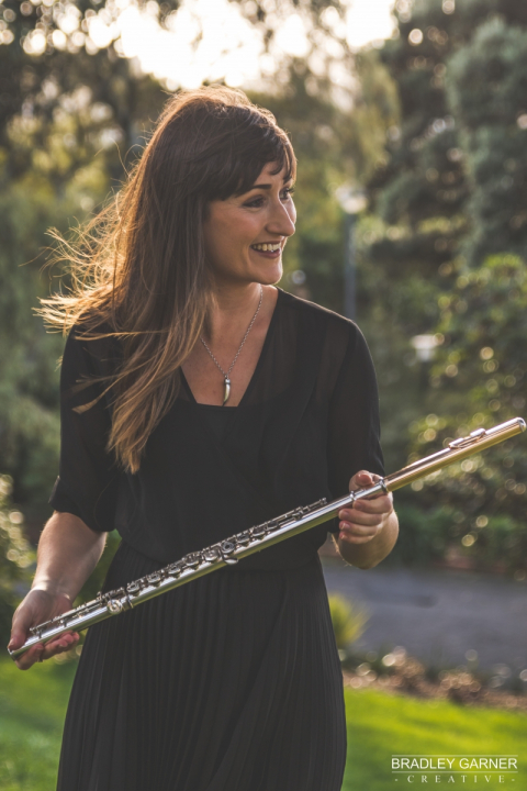 Hannah Darroch, flute. Photo by Bradley Garner.