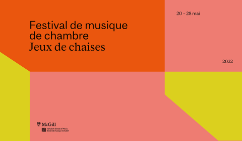 le graphique pour le Festival de musique de chambre Jeux de chaises